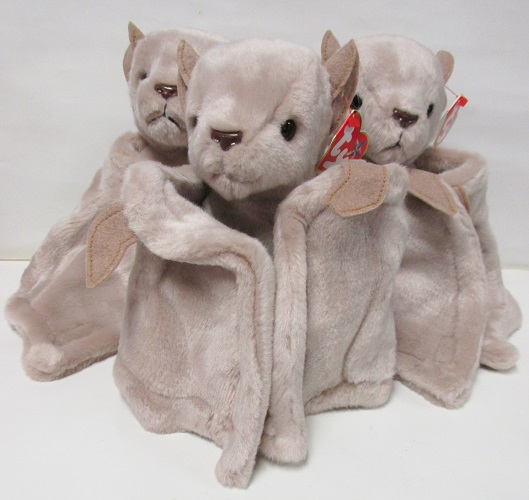 Batty, Mauve/MOCHA ROSE Bat<BR>TY - Beanie Buddy<BR>(Click on picture-FULL DETAILS)